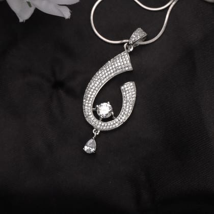 G.Silver Zircon Pendant.