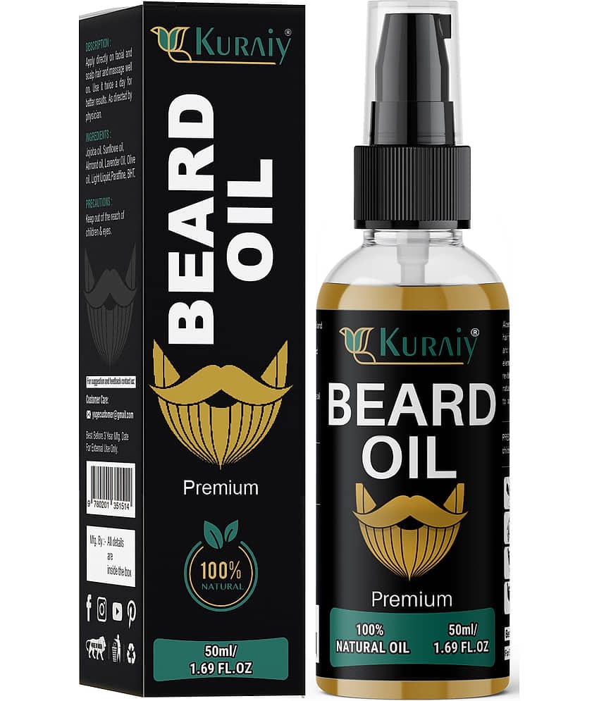 KURAIY Beard Growth Essential Oil For Men Beard Care Hair Growth Nourishing Beard Care