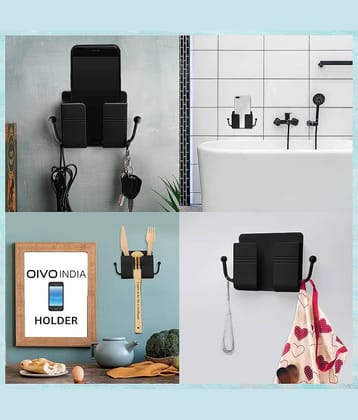THRIFTKART - 2PC Mobile Phone Charging Stand Assorted color, Multi-Functional Storage Holder, Bedside Fixed Rack, Bedroom & Office Accessories (2PC)