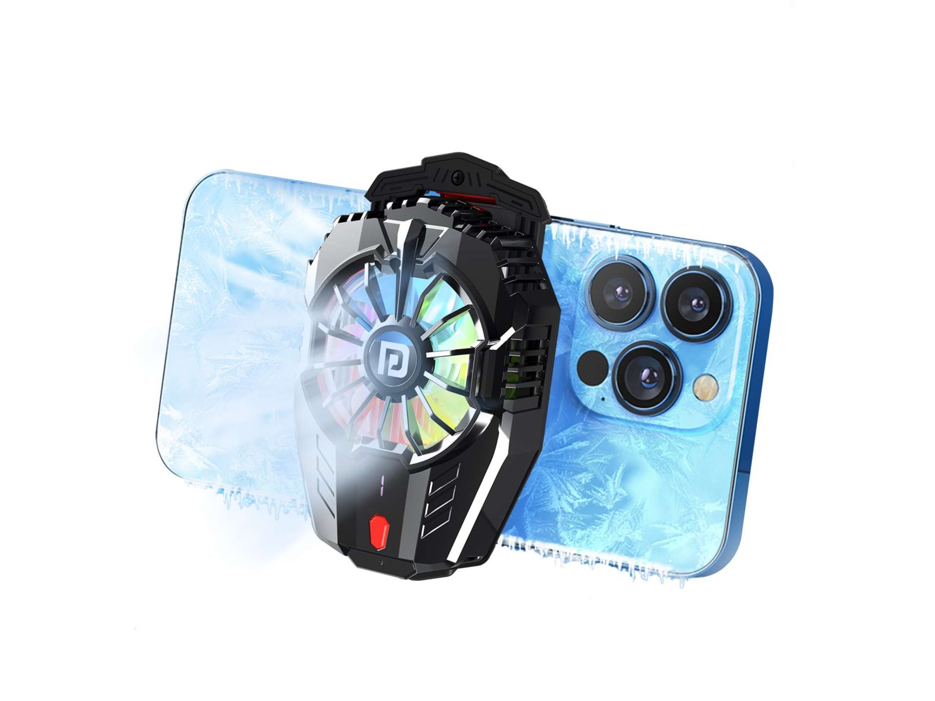 Portronics Cool Pulse Instant Cooling, Radiator Cooling Technology, RGB LED Lights, LED Temperature Display