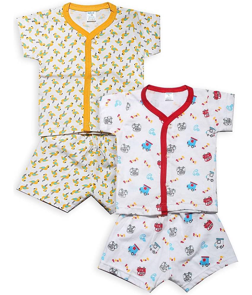 INFANT Unisex for Baby 100% Cotton T Shirts & Shorts ( Multi )