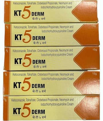 Kt 5 Derm Face Cream 15 Gm (Pack Of 5)