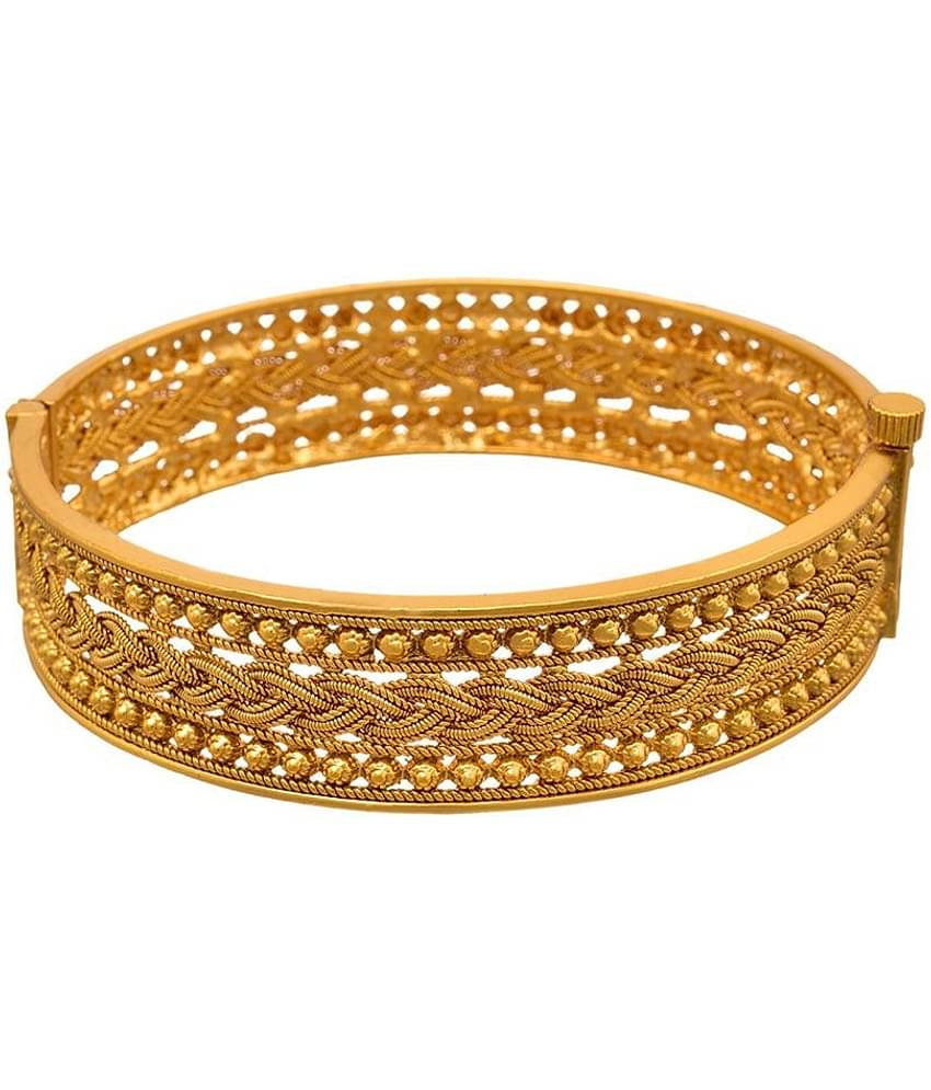 JFL - Jewellery For Less Ethnic One Gram Gold Plated Bracelet for Women