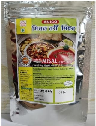 Dehydrated Matki Usal and Tarri masala