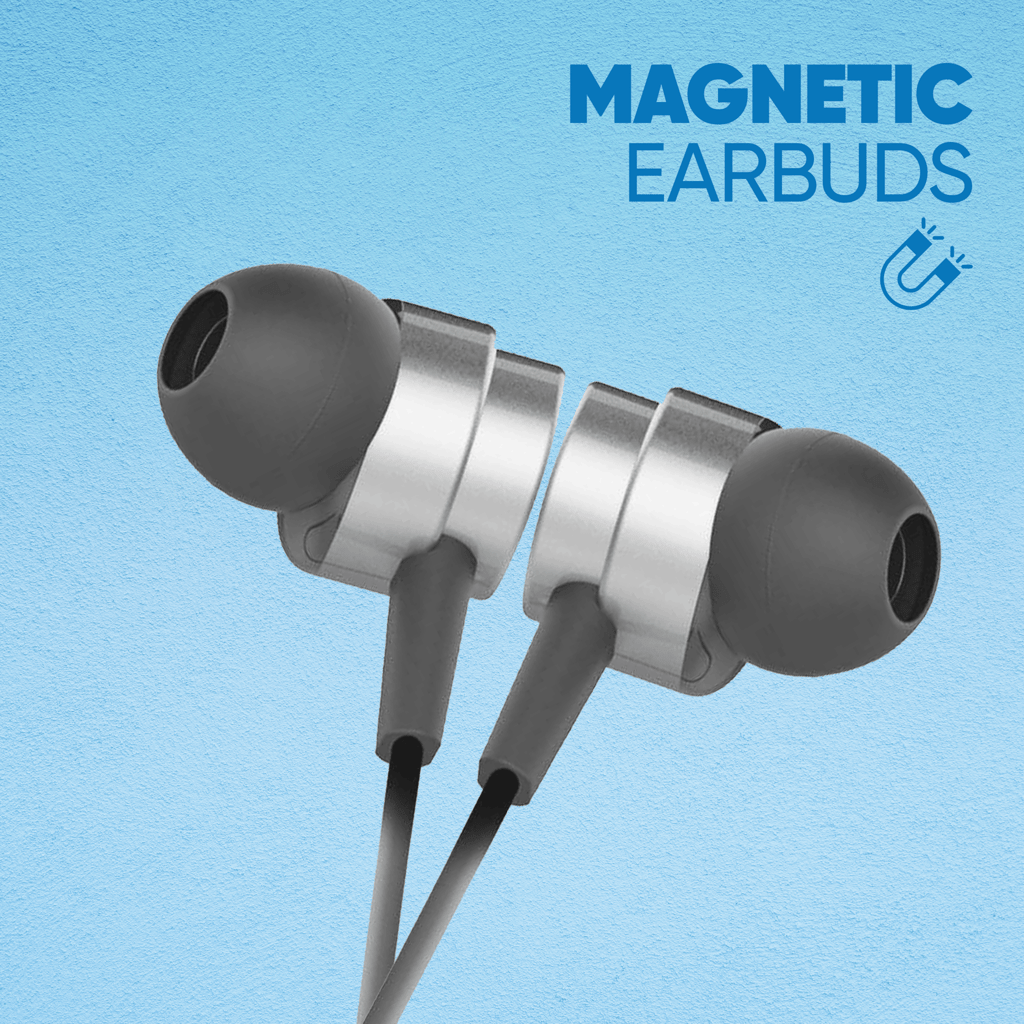 Cellecor BS-1 Wireless Bluetooth Earphone Neckband with 30 Hrs playtime Bluetooth-Grey