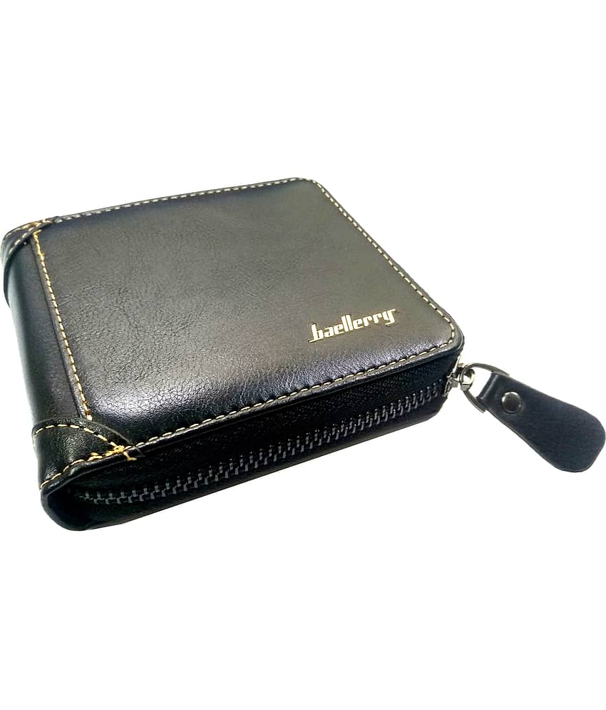 Baellerry Leather Black Casual Regular Wallet