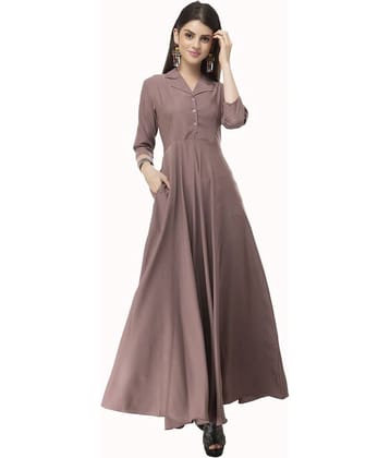 TOGZZ Women Crepe A-line Dress ( Pink )