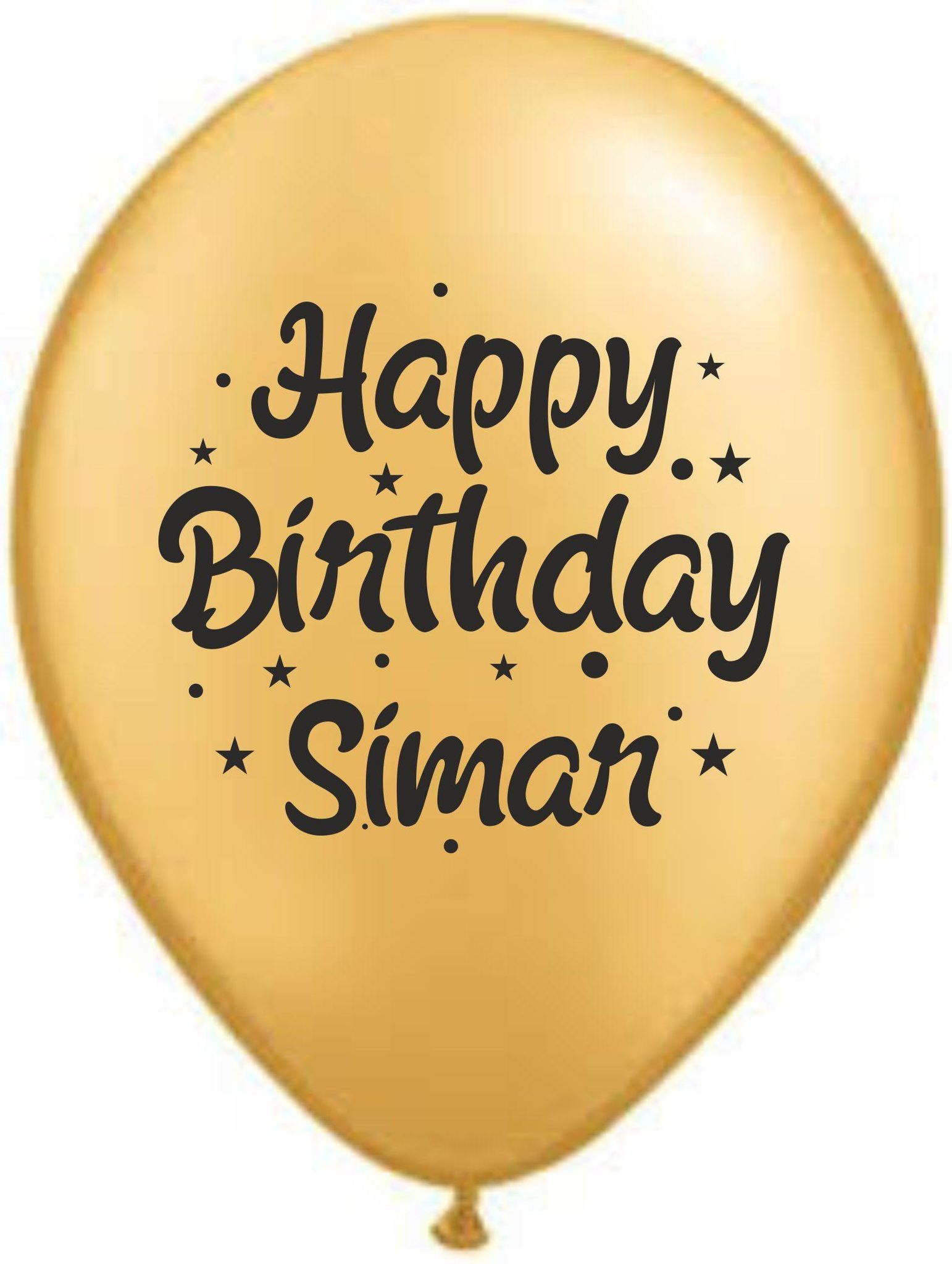 Personalized Name Printed Birthday Party Balloons with Birthday Boy/Girl Name Pack of 100