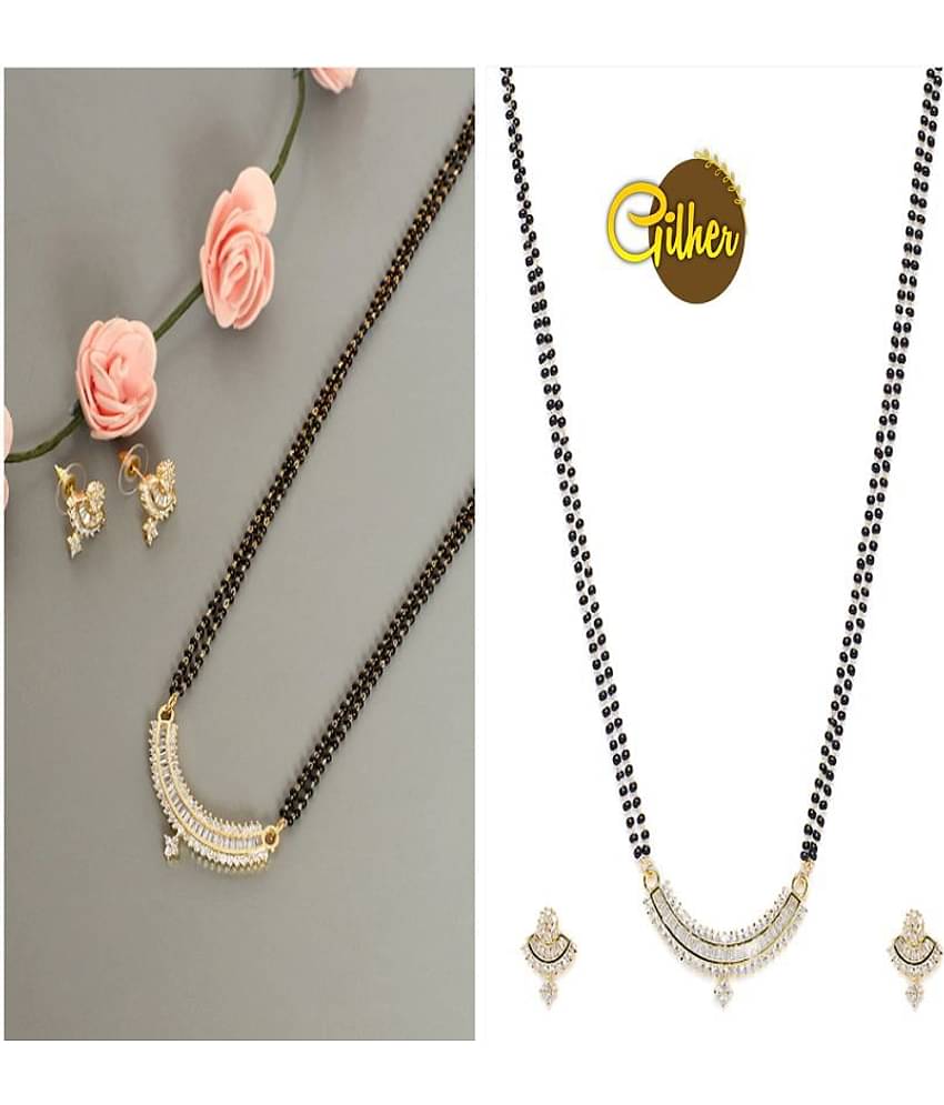 gilher - Golden Mangalsutra Set ( Pack of 1 )