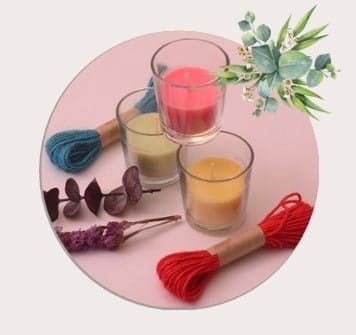 Aromatic Glass Mogra Candle