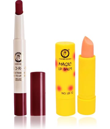 Colors Queen Waterproof & NonTransfer Lipstick Maroon 2.1 g
