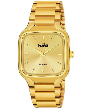 HMXT Gold Stainless Steel Analog Men's Watch