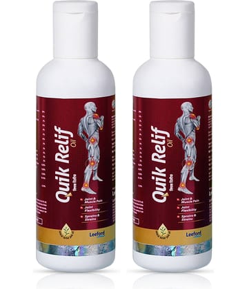 Quik Relif Herbal Ayurvedic Pain Relief Oil for Muscle & Joint Pain Relief 50ml ( Pack Of 2 )