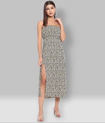 ALL WAYS YOU Women Polyester Printed Asymmetric Dress ( Multi Color )