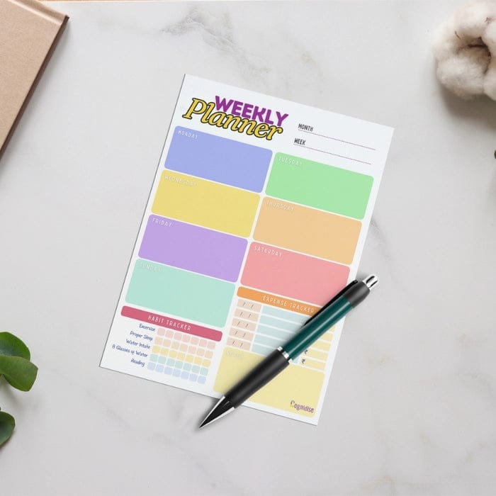 Weekly Planner Notepad