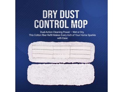24-Inch Dust Control Flat Dry Mop Refill (Cotton) - Perfect for Easy Dusting & Floor Maintenance 24-Inch Dust Control Flat Dry Mop Refill (Cotton) - Perfect for Easy Dusting & Floor Maintenance