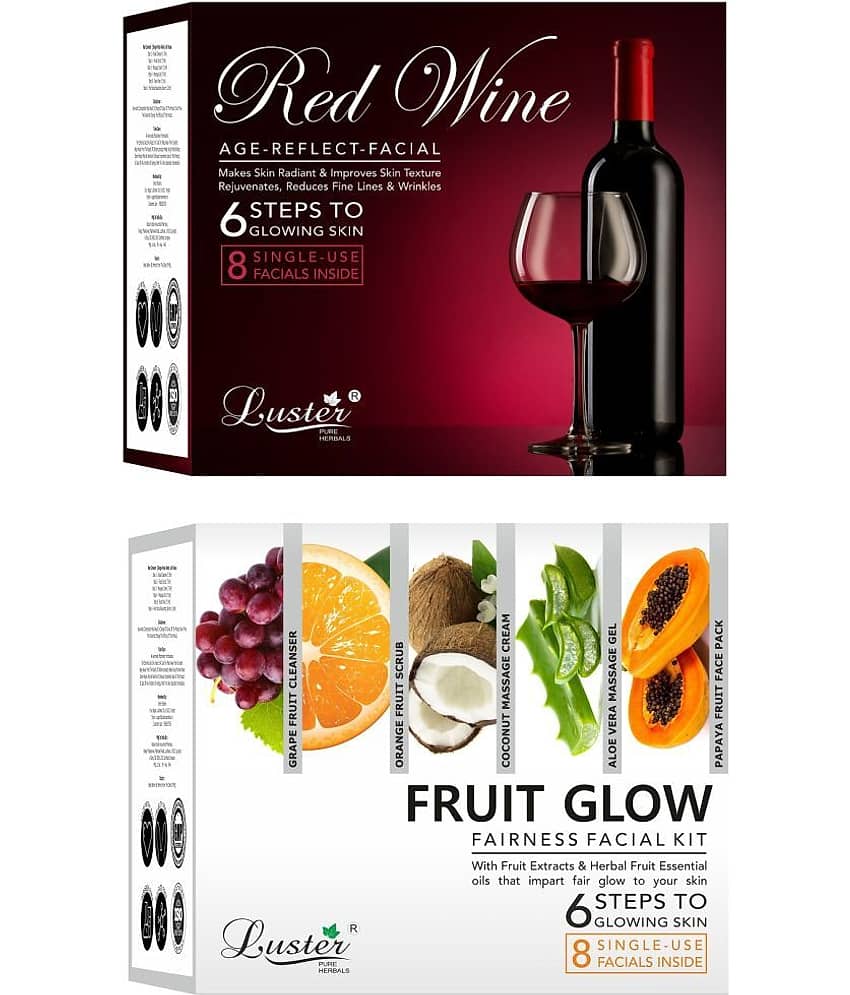 Luster - Natural Glow Facial Kit For All Skin Type ( Pack of 2 )