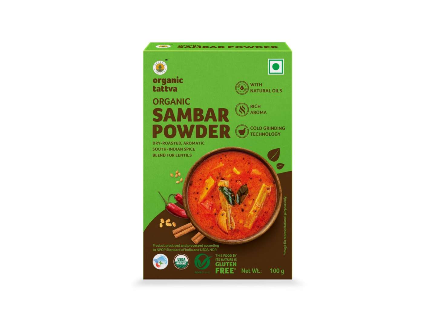Organic Sambar Powder 100g