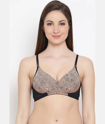 Clovia Nylon T-Shirt Bra - Black