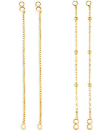 1gram gold Plated Kanchain Ear chain earcuff Ear to Ear Combo for Women & Girls