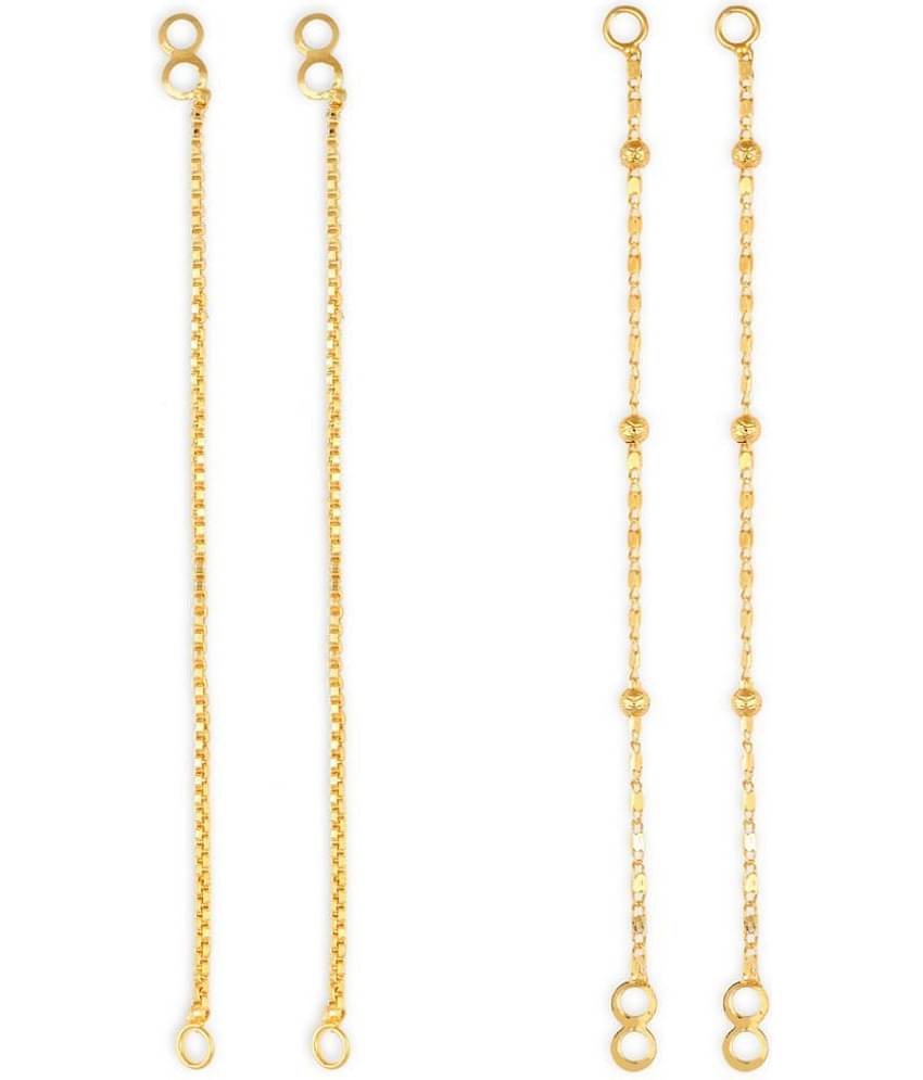 1gram gold Plated Kanchain Ear chain earcuff Ear to Ear Combo for Women & Girls