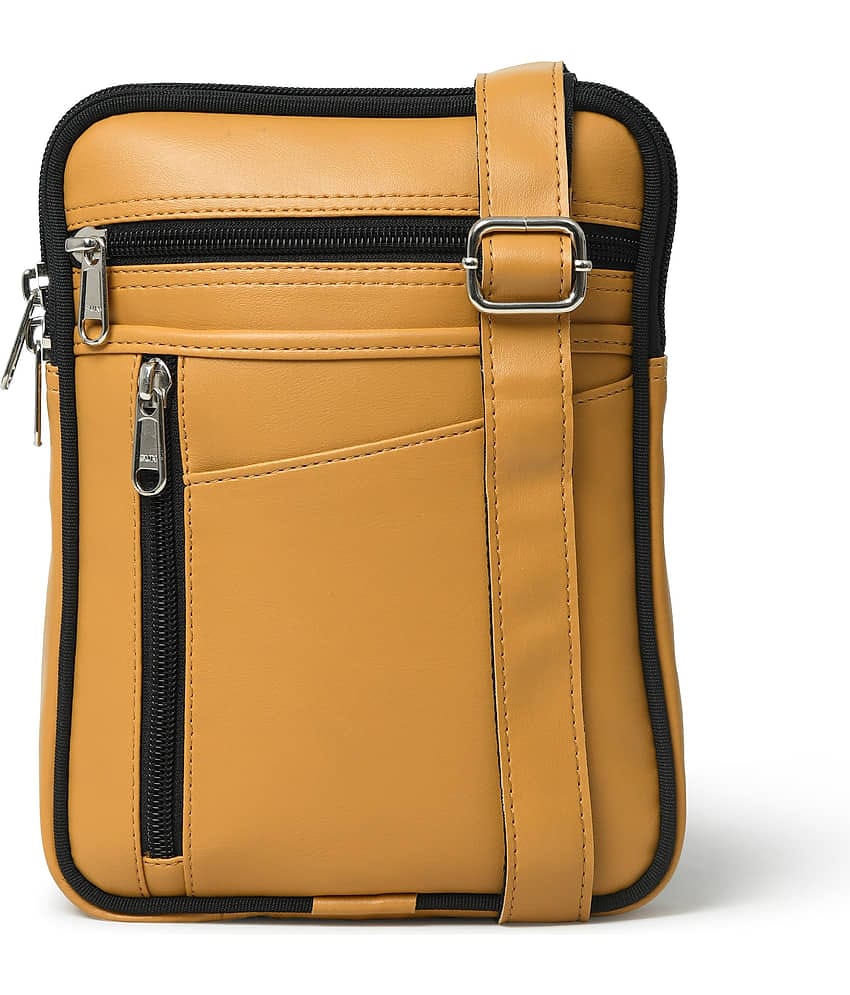 MATRICE - Yellow Solid Messenger Bag