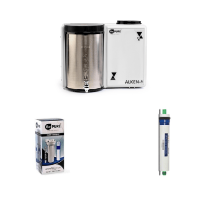 Bepure Alken Pro Annual Filter Change Kit + RO Membrane-Filter Kit with Alkaline Cartridge