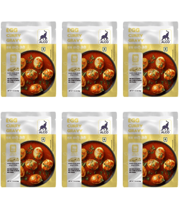 Alco Spices Egg Curry Gravy : Natural & Fresh Instant Gravy Mix (6 x 50gm) 300 gm