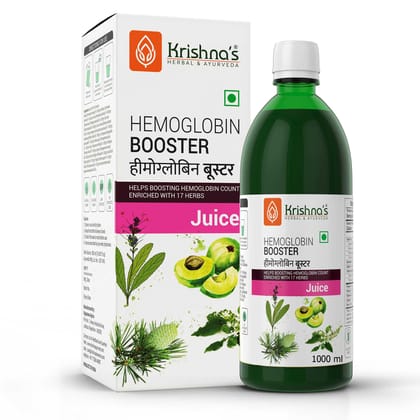 Krishna's Herbal & Ayurveda Hemoglobin Booster Juice 1000 ml  Pack of 1