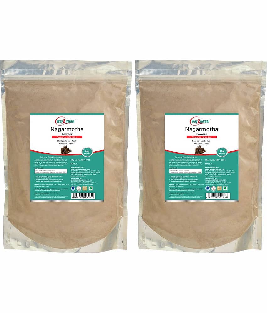 Way2Herbal Nagarmotha Powder 1 kg Pack of 2