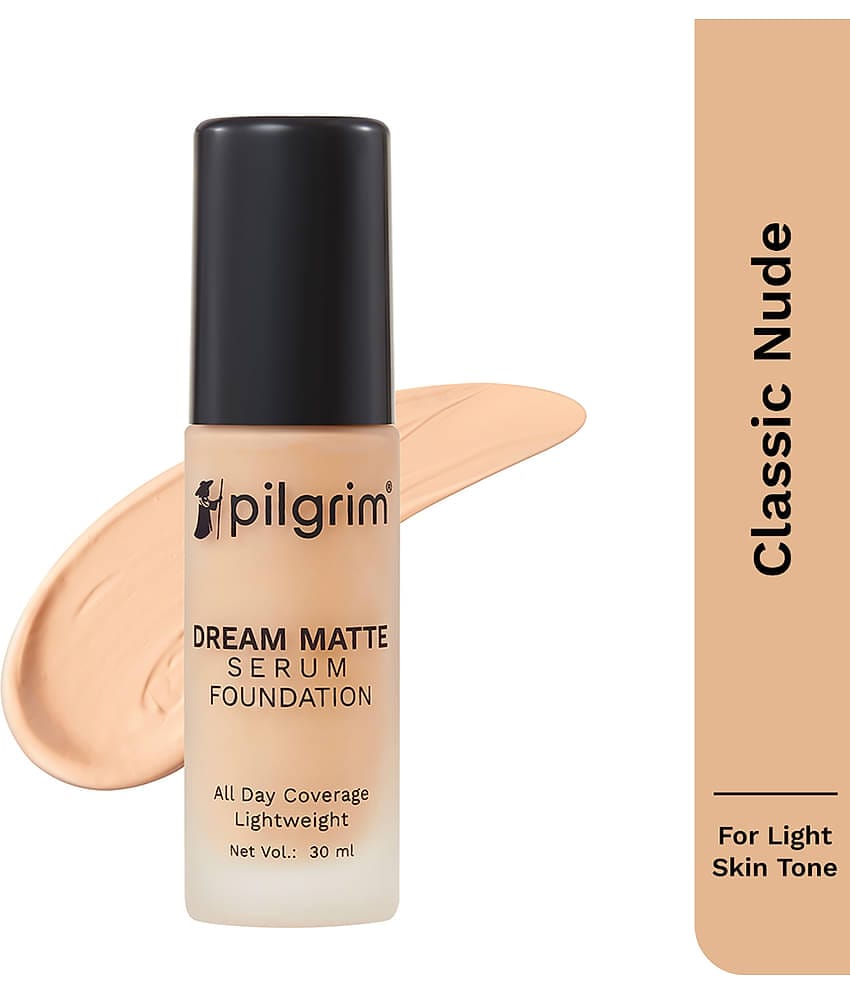 Pilgrim Golden Beige Serum Liquid Foundation Make Up,For All Skin Type,30Ml (pack Of 1)