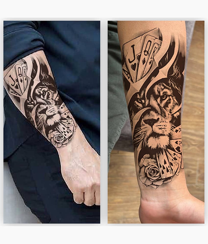 The Canvas Arts 4 Weeks Life Semipermanent Tattoo Realistic Look Body Tattoo