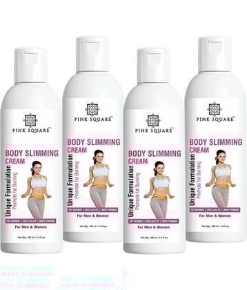 pink square Fat Burn Cream Fat Loss Body Lotion Shaping & Firming Cream 100 mL Pack of 4