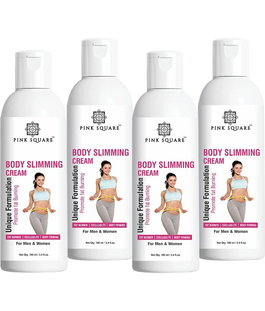 pink square Fat Burn Cream Fat Loss Body Lotion Shaping & Firming Cream 100 mL Pack of 4