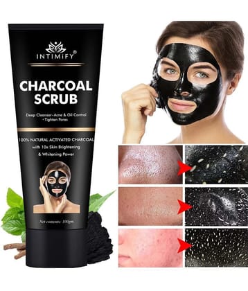 Intimify Activated Charcoal Peel Mask, Blackhead Removal Face Mask, Face Peel Off Masks, 50 Gms
