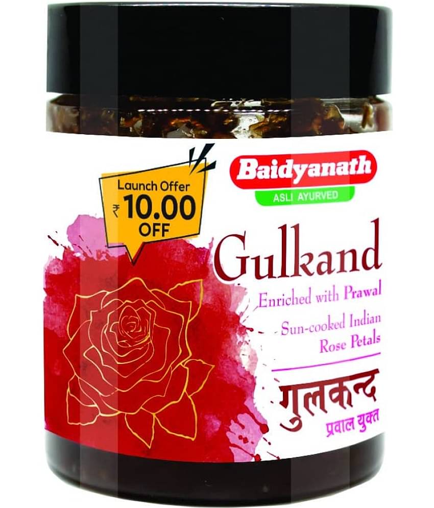 Baidyanath Gulkand, Enriched With Prawal, Sun-Cooked Indian Rose Petal, 200 G