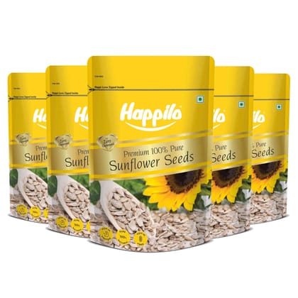 Happilo Premium Raw Sunflower seeds (No shells) 250g (Pack of 5)