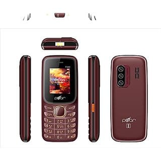 PEAR 200(Maroon)Phone with 1.8INCH Display 3000MAH Battery Contains Many Indian Language Vibration