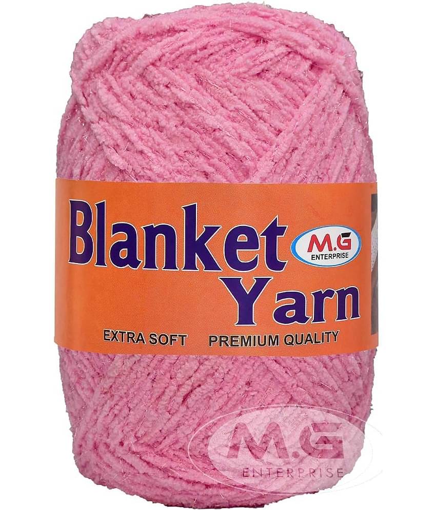 M.G ENTERPRISE Knitting Yarn Thick Chunky Wool, Blanket Light Gajri WL 600 gm Best Used with Knitting Needles, Crochet Needles Wool Yarn for Knitting