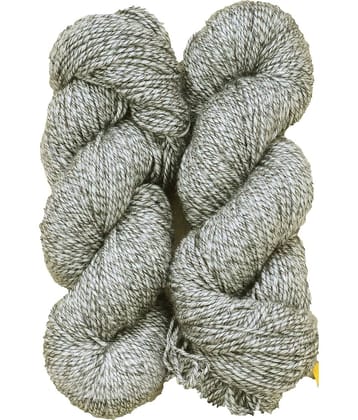 Vardhman MG Fusion  Steel Grey (200 gm)  Wool Hank Hand knitting wool