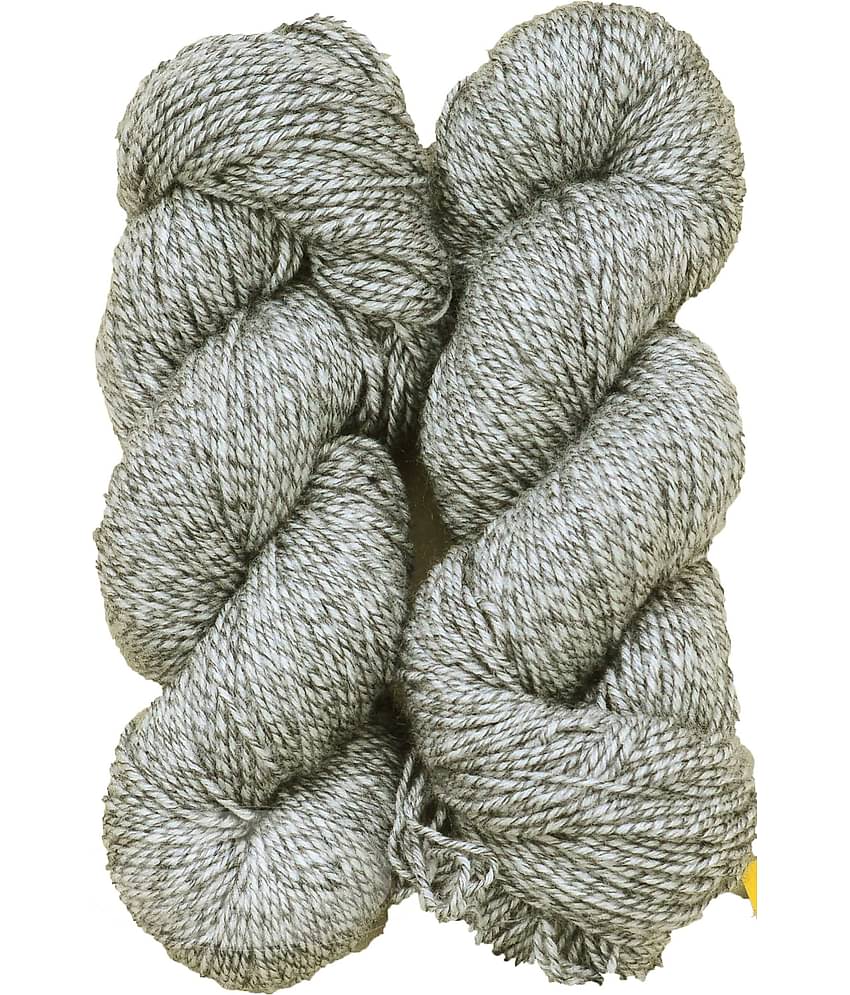 Vardhman MG Fusion  Steel Grey (200 gm)  Wool Hank Hand knitting wool