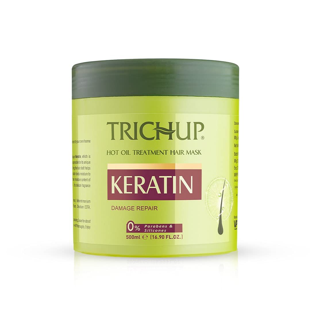 Trichup Keratin Hair Mask - 500 ml | For Dry & Damaged Hair | Helps to Reduce Split Ends | Improves Hair Appearance Trichup Keratin Hair Mask - 500 ml | For Dry & Damaged Hair | Helps to Reduce Split Ends | Improves Hair Appearance - White / 500 ml (Pack