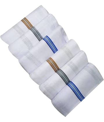 Tahiro White Cotton Handkerchiefs - Pack of 6