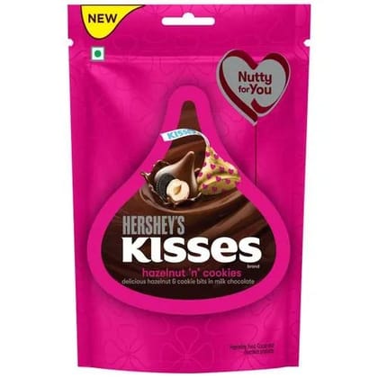 Hershey's Kisses Hazelnut N Cookies Rich Milk Chocolate, 100.8 gm - Hershey's Kisses Hazelnut N Cookies Rich Milk Chocolate, 100.8 gm