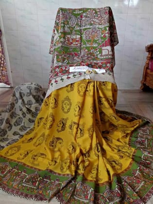 AWESOME LINEN COTTON PRINTED SAREE - 1992