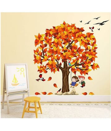 Wallzone Kids Big Tree Nature Sticker ( 117 x 120 cms )