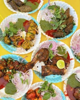 Assorted Tandoori Kebab and Grill Platter - 12 kg - One assorted food platter
