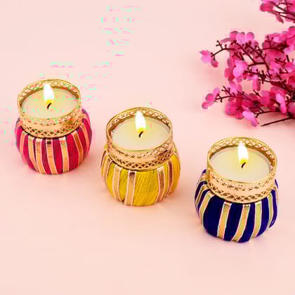 Matki Diya Tea Light Candle Holder with Tealight