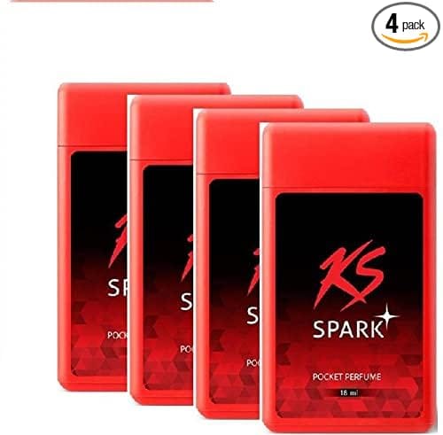 KAMA SUTRA KS Spark Plus Pocket Perfume 18Ml-Pack Of 4 Pocket Perfume Spray - For Men & Women (72 Ml, Pack Of 4)