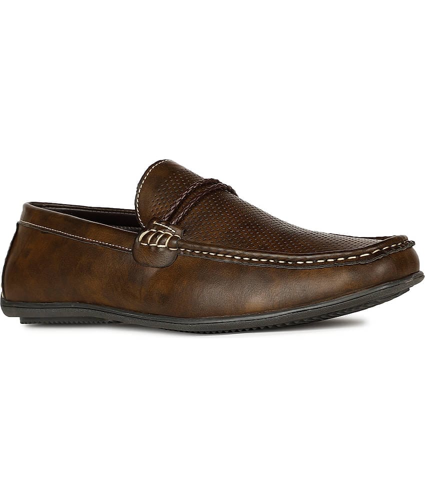 Bata Brown Men's Slip On Formal Shoes